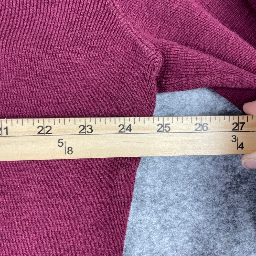 Polo Ralph Lauren Sweatshirt Mens L Burgundy 1967 Athl Dept Ribbed Crew Neck